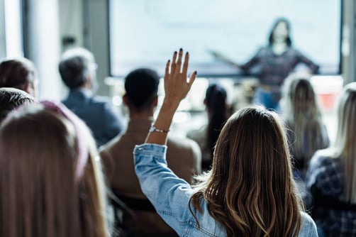 Raising Hand at Seminar