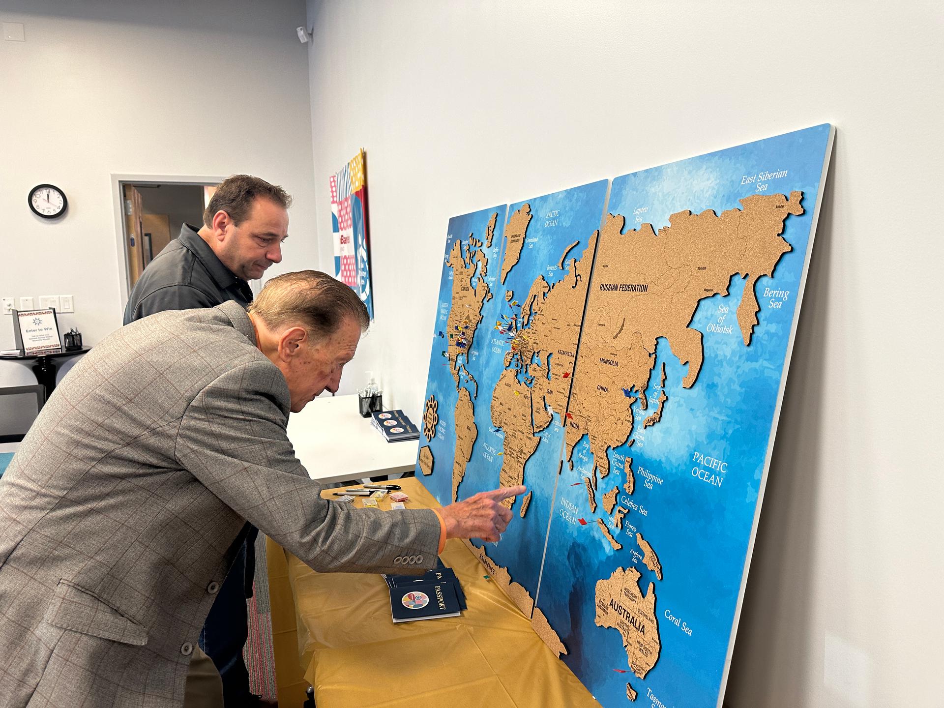 Global Diversity Month - Bob with Map