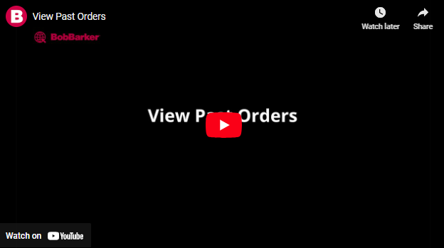 View Past Orders